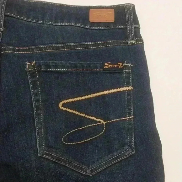 Seven7 Women 6 Blue Denim Sunset Bermuda Shorts - Picture 3 of 5